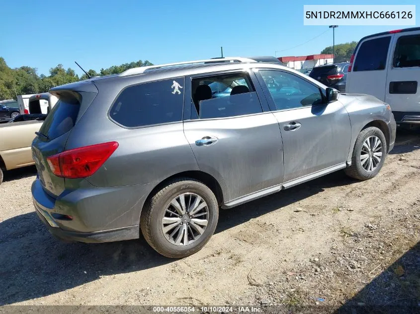 2017 Nissan Pathfinder Sv VIN: 5N1DR2MMXHC666126 Lot: 40556054