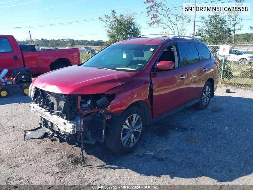 5N1DR2MN5HC628568 2017 Nissan Pathfinder Sv