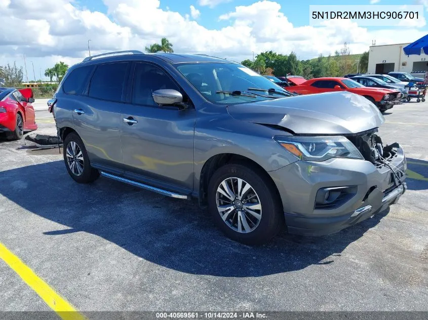 2017 Nissan Pathfinder Sl VIN: 5N1DR2MM3HC906701 Lot: 40569561