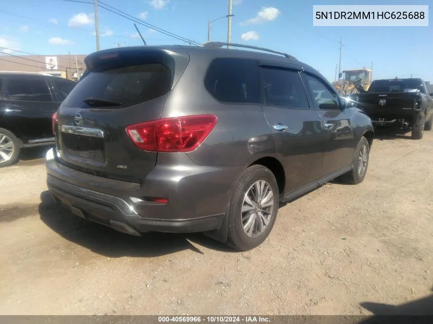 2017 Nissan Pathfinder S VIN: 5N1DR2MM1HC625688 Lot: 40569966