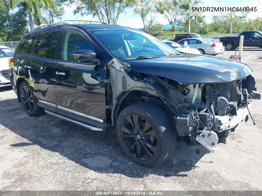 2017 Nissan Pathfinder Platinum VIN: 5N1DR2MN1HC660045 Lot: 40573523