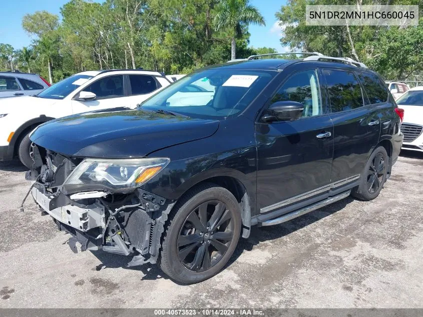 2017 Nissan Pathfinder Platinum VIN: 5N1DR2MN1HC660045 Lot: 40573523