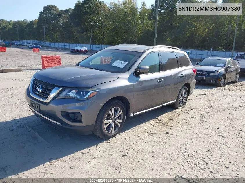 2017 Nissan Pathfinder S VIN: 5N1DR2MM3HC907380 Lot: 40583625