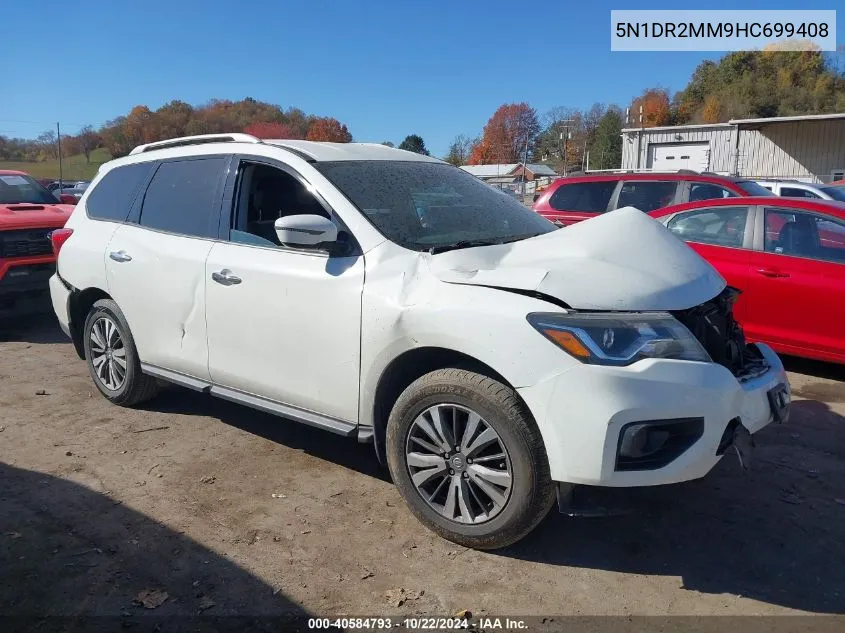 2017 Nissan Pathfinder S VIN: 5N1DR2MM9HC699408 Lot: 40584793