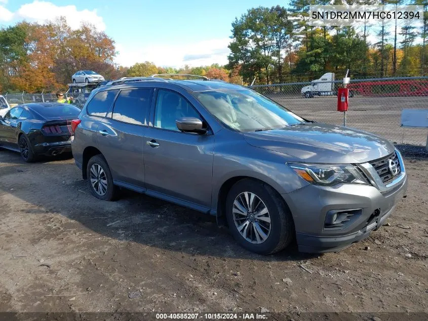 2017 Nissan Pathfinder Sl VIN: 5N1DR2MM7HC612394 Lot: 40585207