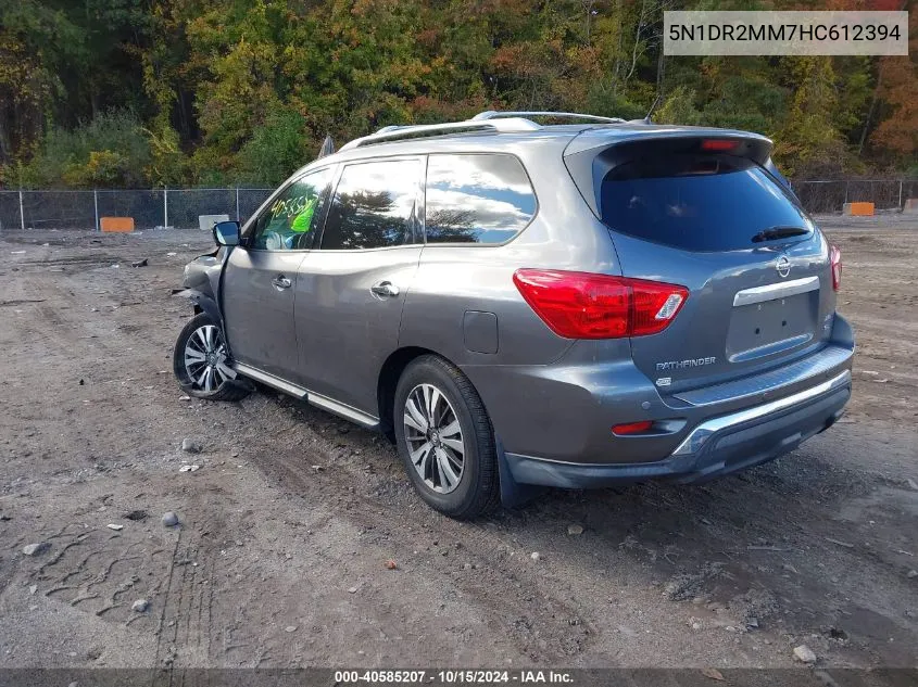 2017 Nissan Pathfinder Sl VIN: 5N1DR2MM7HC612394 Lot: 40585207