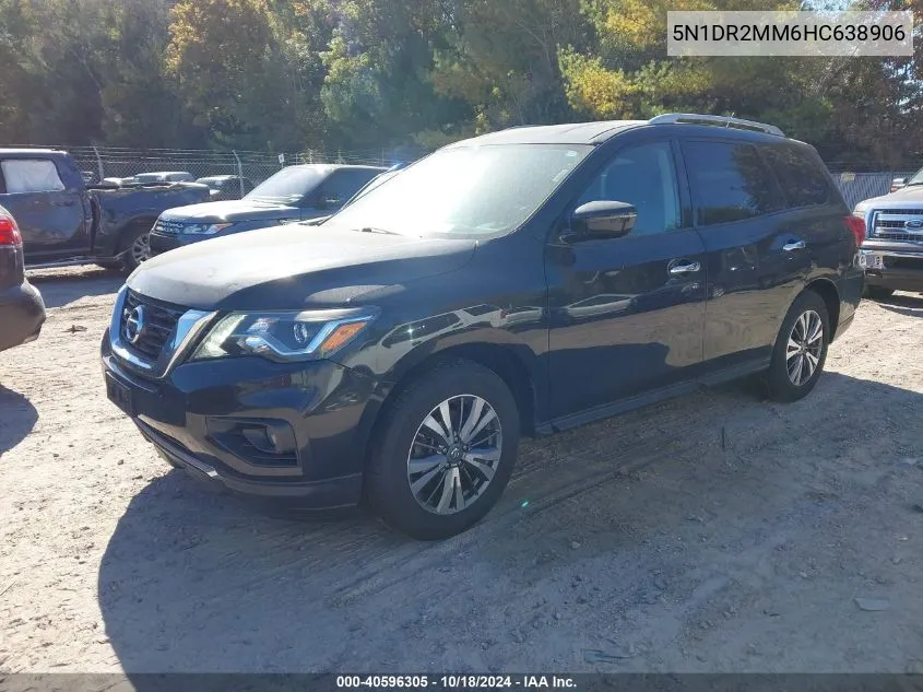 2017 Nissan Pathfinder Sv VIN: 5N1DR2MM6HC638906 Lot: 40596305