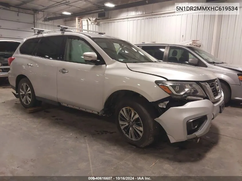 2017 Nissan Pathfinder Sl VIN: 5N1DR2MMXHC619534 Lot: 40616607