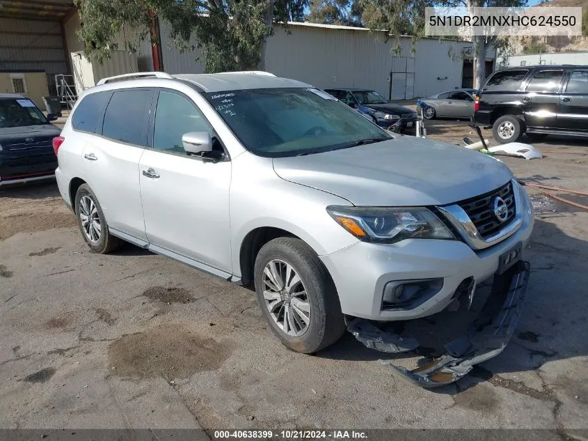 2017 Nissan Pathfinder Sl VIN: 5N1DR2MNXHC624550 Lot: 40638399