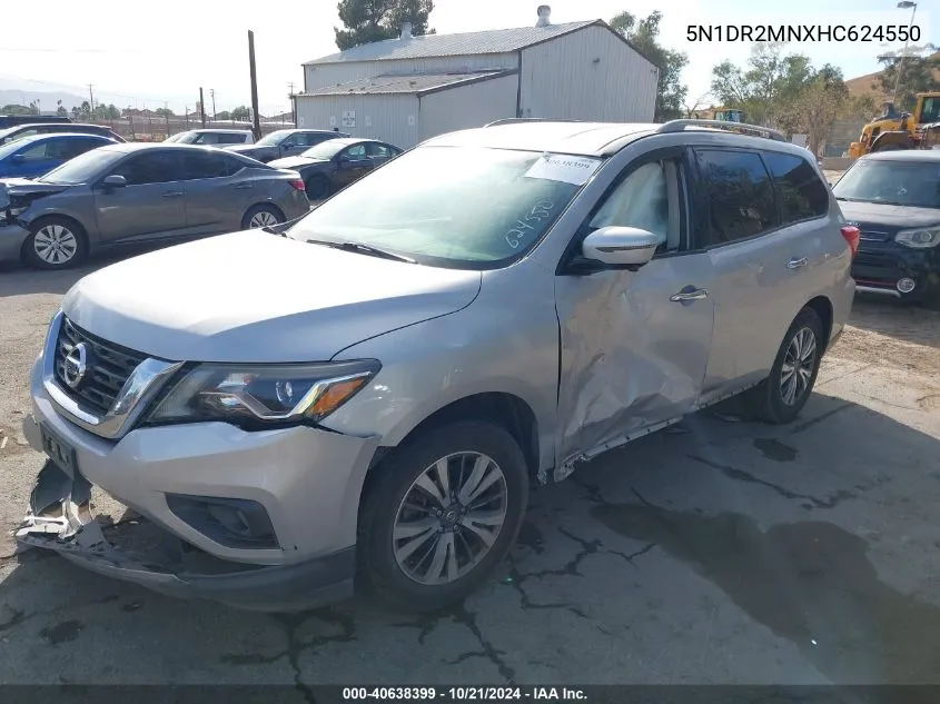 2017 Nissan Pathfinder Sl VIN: 5N1DR2MNXHC624550 Lot: 40638399