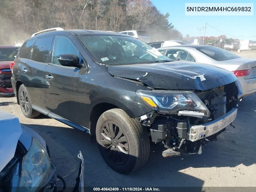 2017 Nissan Pathfinder S VIN: 5N1DR2MM4HC669832 Lot: 40642409