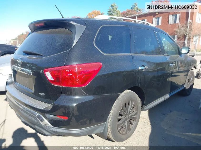 2017 Nissan Pathfinder S VIN: 5N1DR2MM4HC669832 Lot: 40642409