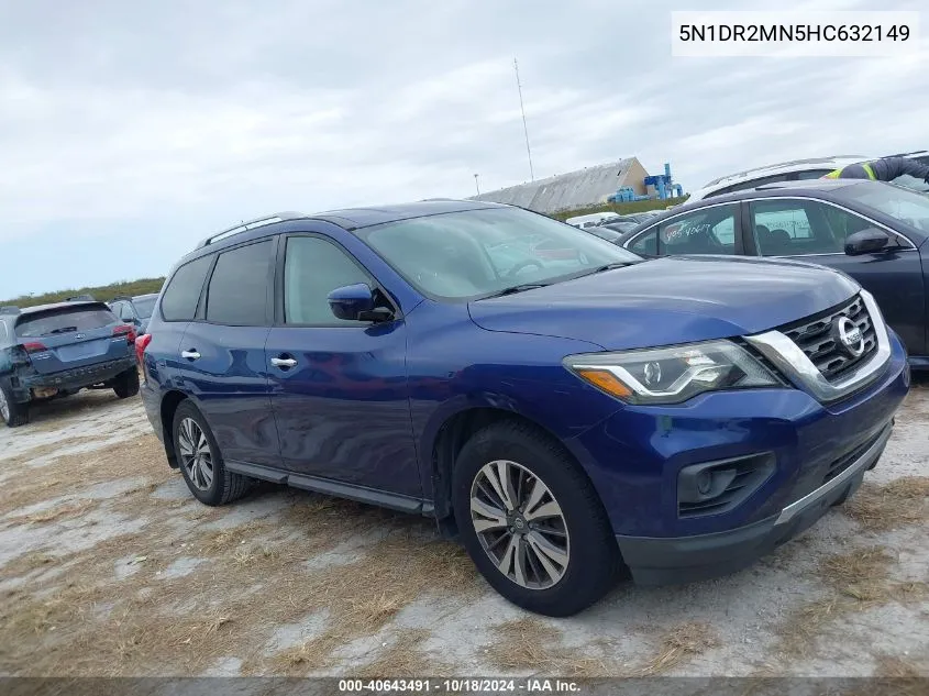 2017 Nissan Pathfinder S VIN: 5N1DR2MN5HC632149 Lot: 40643491