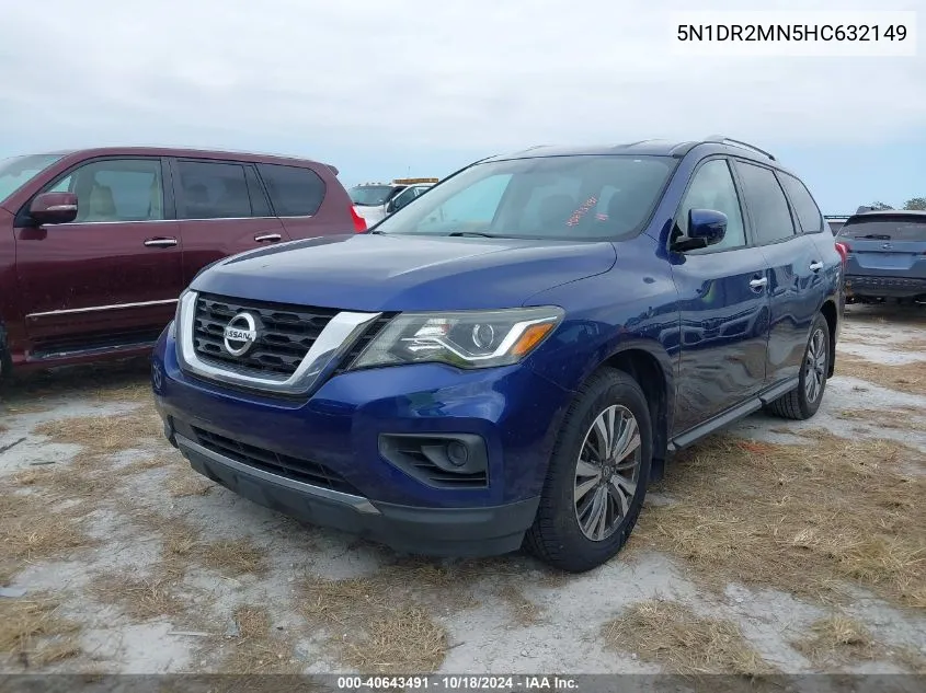 2017 Nissan Pathfinder S VIN: 5N1DR2MN5HC632149 Lot: 40643491