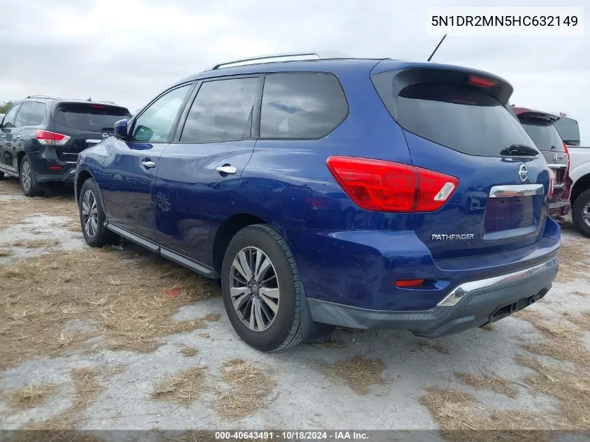 2017 Nissan Pathfinder S VIN: 5N1DR2MN5HC632149 Lot: 40643491