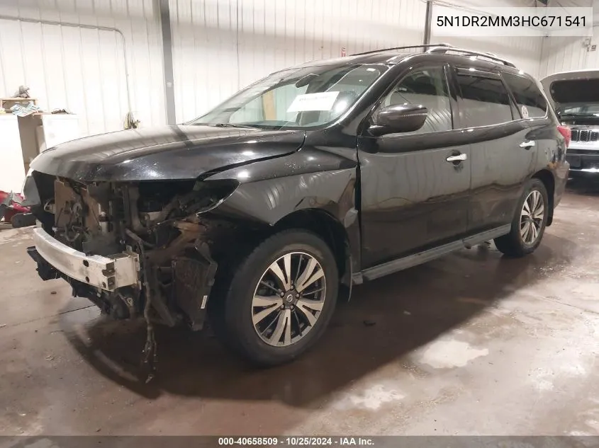 5N1DR2MM3HC671541 2017 Nissan Pathfinder S