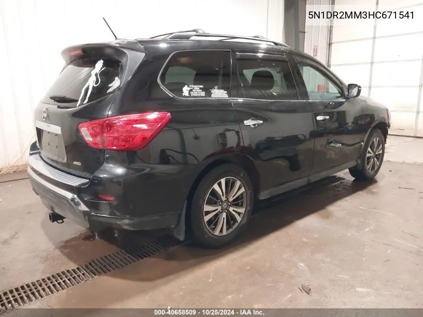 5N1DR2MM3HC671541 2017 Nissan Pathfinder S