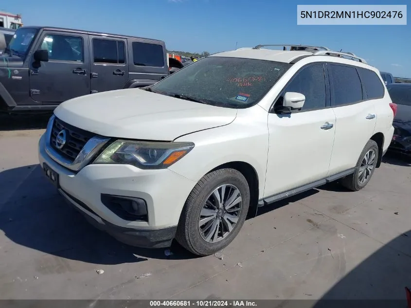 2017 Nissan Pathfinder Sl VIN: 5N1DR2MN1HC902476 Lot: 40660681