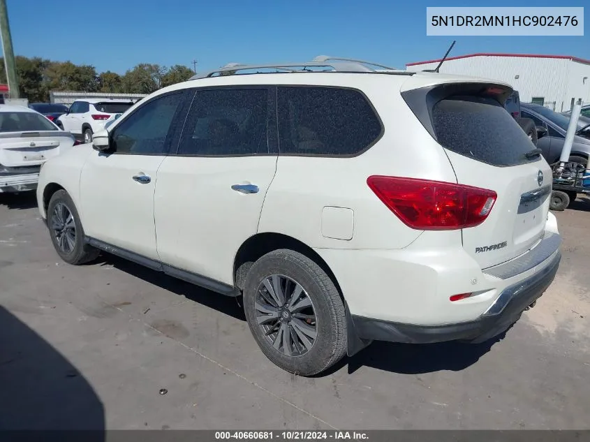 2017 Nissan Pathfinder Sl VIN: 5N1DR2MN1HC902476 Lot: 40660681