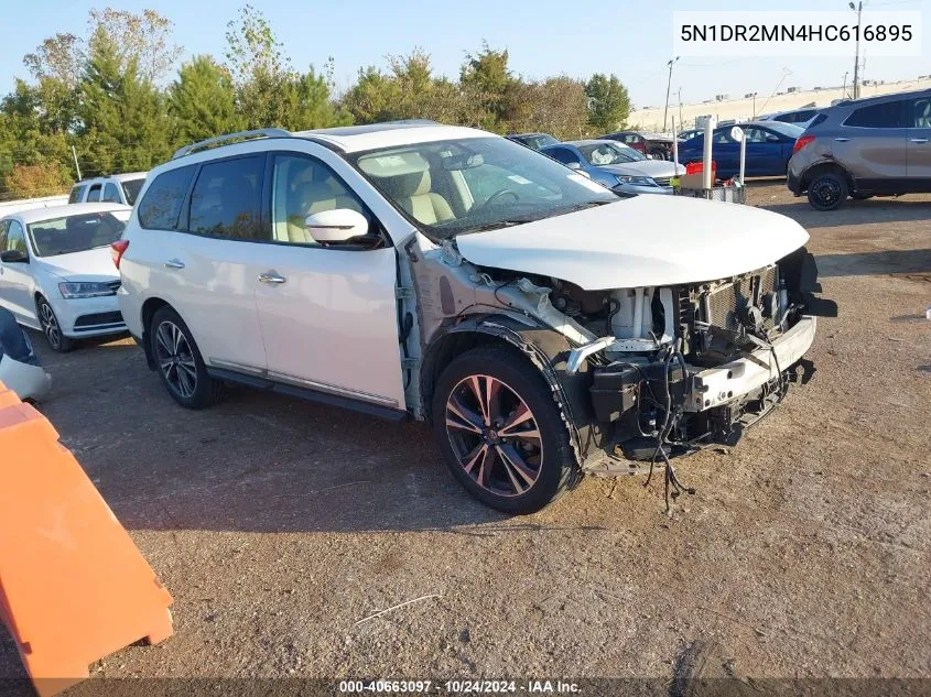 2017 Nissan Pathfinder S/Sv/Sl/Platinum VIN: 5N1DR2MN4HC616895 Lot: 40663097