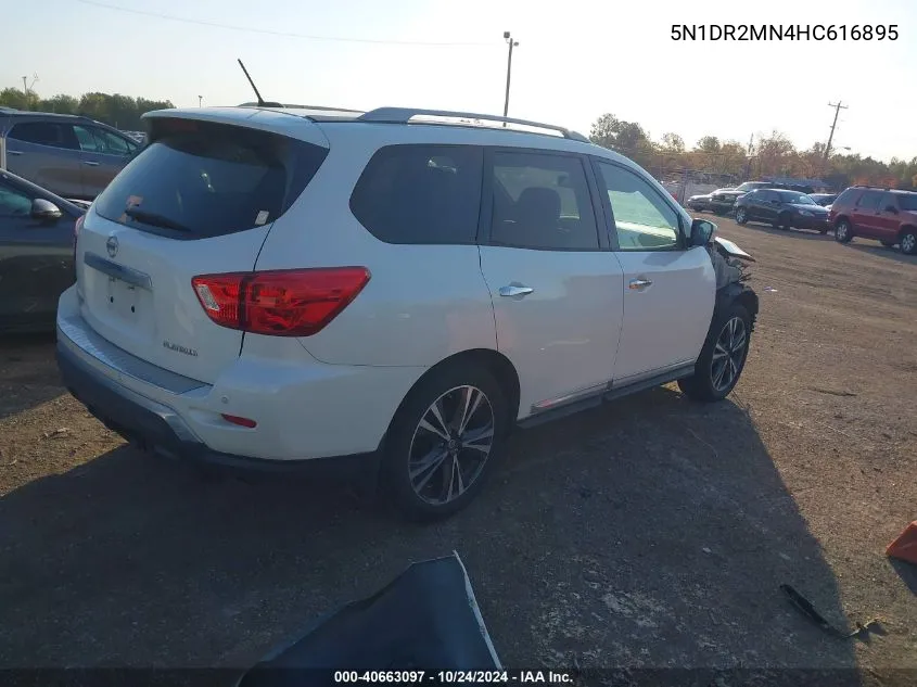 2017 Nissan Pathfinder S/Sv/Sl/Platinum VIN: 5N1DR2MN4HC616895 Lot: 40663097