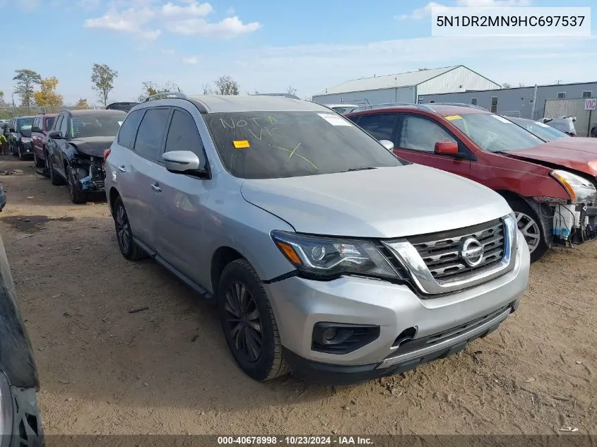 2017 Nissan Pathfinder Sv VIN: 5N1DR2MN9HC697537 Lot: 40678998