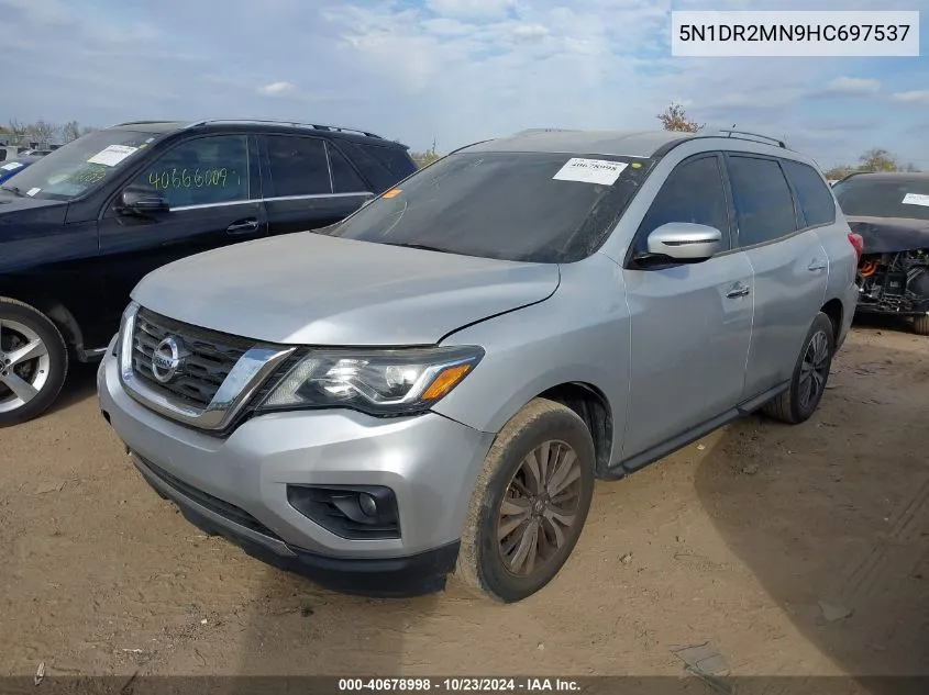 2017 Nissan Pathfinder Sv VIN: 5N1DR2MN9HC697537 Lot: 40678998