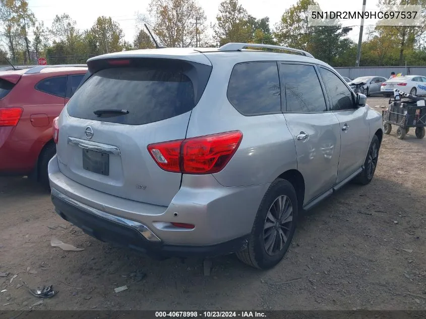 2017 Nissan Pathfinder Sv VIN: 5N1DR2MN9HC697537 Lot: 40678998