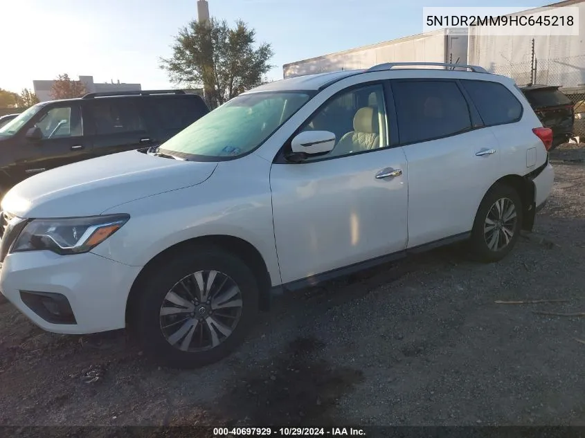 2017 Nissan Pathfinder Sv VIN: 5N1DR2MM9HC645218 Lot: 40697929