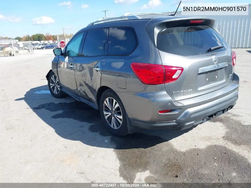 2017 Nissan Pathfinder Sl VIN: 5N1DR2MM0HC901570 Lot: 40722407