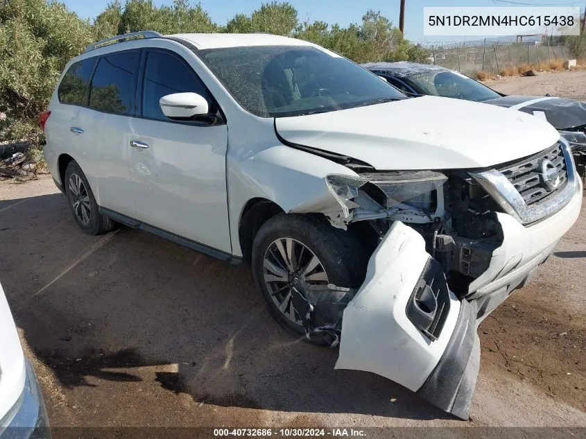 2017 Nissan Pathfinder Platinum/S/Sl/Sv VIN: 5N1DR2MN4HC615438 Lot: 40732686