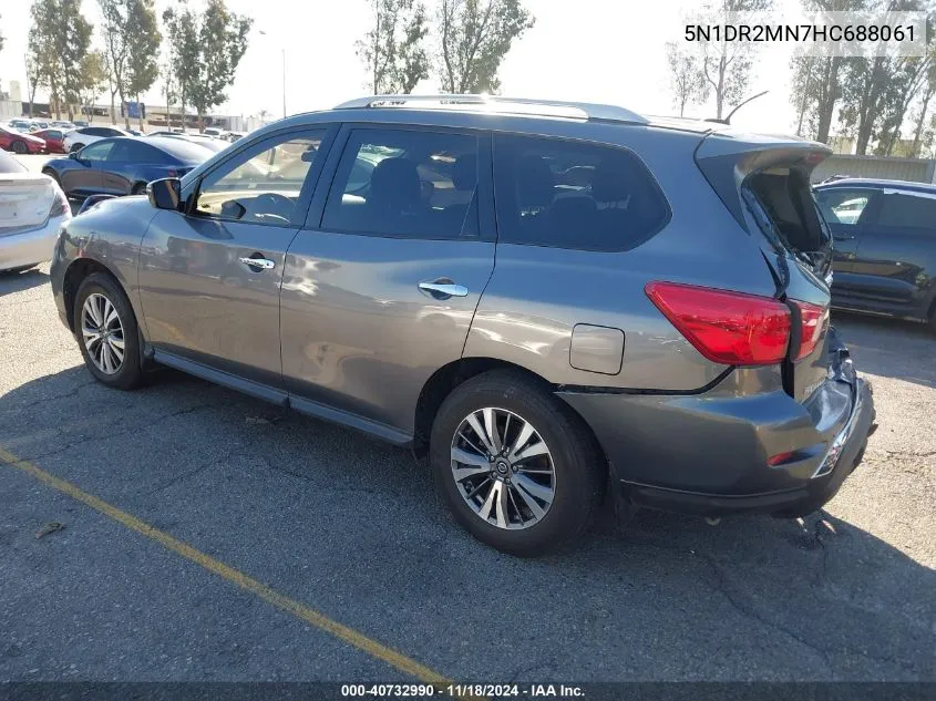 2017 Nissan Pathfinder S VIN: 5N1DR2MN7HC688061 Lot: 40732990