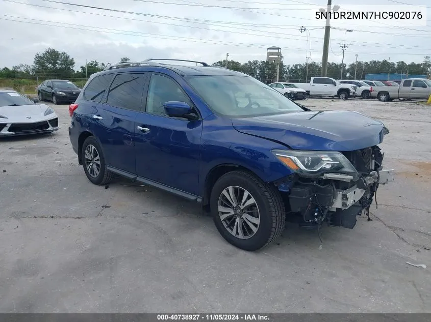 2017 Nissan Pathfinder Sl VIN: 5N1DR2MN7HC902076 Lot: 40738927