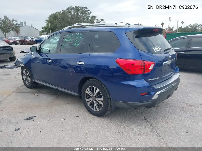 2017 Nissan Pathfinder Sl VIN: 5N1DR2MN7HC902076 Lot: 40738927