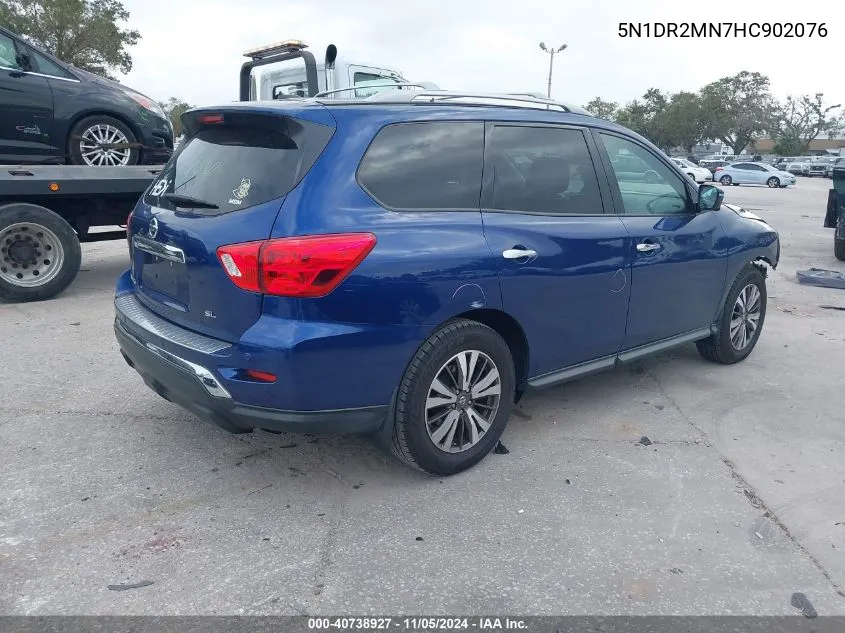 2017 Nissan Pathfinder Sl VIN: 5N1DR2MN7HC902076 Lot: 40738927