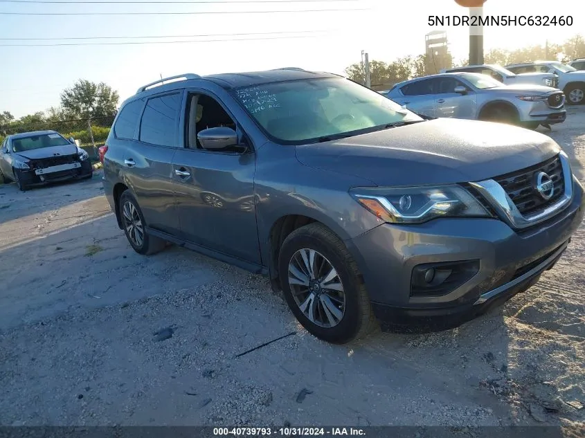 2017 Nissan Pathfinder Sv VIN: 5N1DR2MN5HC632460 Lot: 40739793