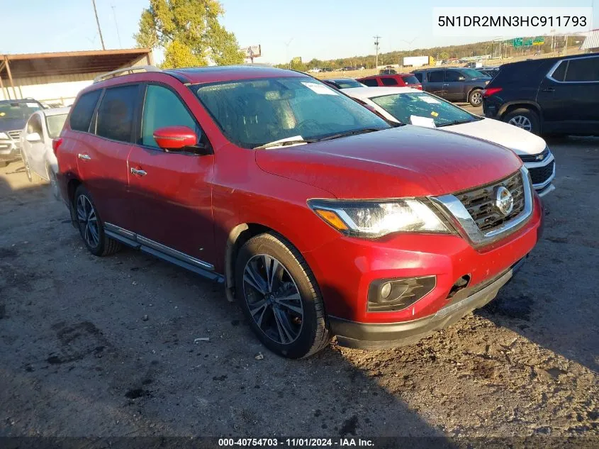 5N1DR2MN3HC911793 2017 Nissan Pathfinder Platinum