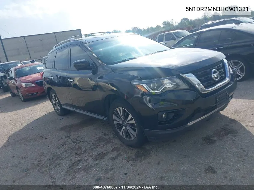 2017 Nissan Pathfinder Sl VIN: 5N1DR2MN3HC901331 Lot: 40760867