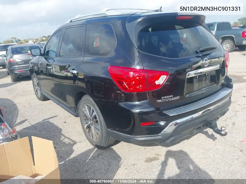 2017 Nissan Pathfinder Sl VIN: 5N1DR2MN3HC901331 Lot: 40760867