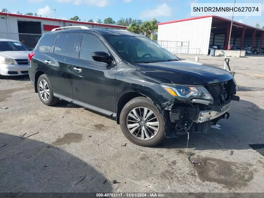 2017 Nissan Pathfinder Sv VIN: 5N1DR2MN8HC627074 Lot: 40763117