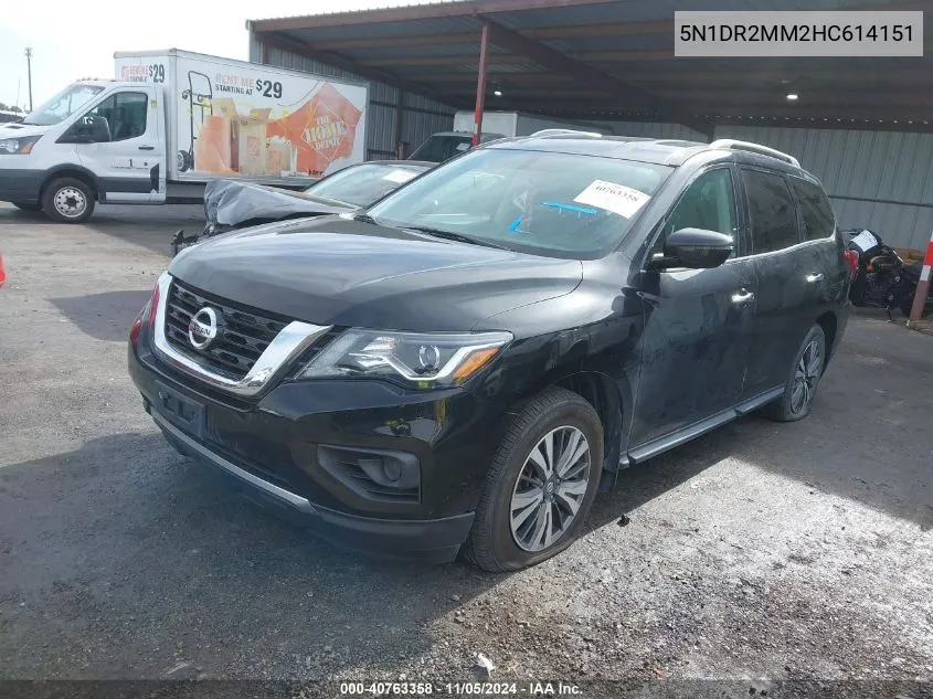 2017 Nissan Pathfinder S VIN: 5N1DR2MM2HC614151 Lot: 40763358