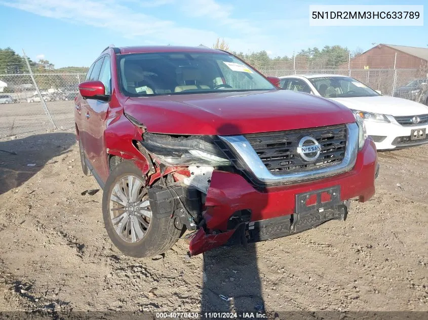 2017 Nissan Pathfinder Sl VIN: 5N1DR2MM3HC633789 Lot: 40770430