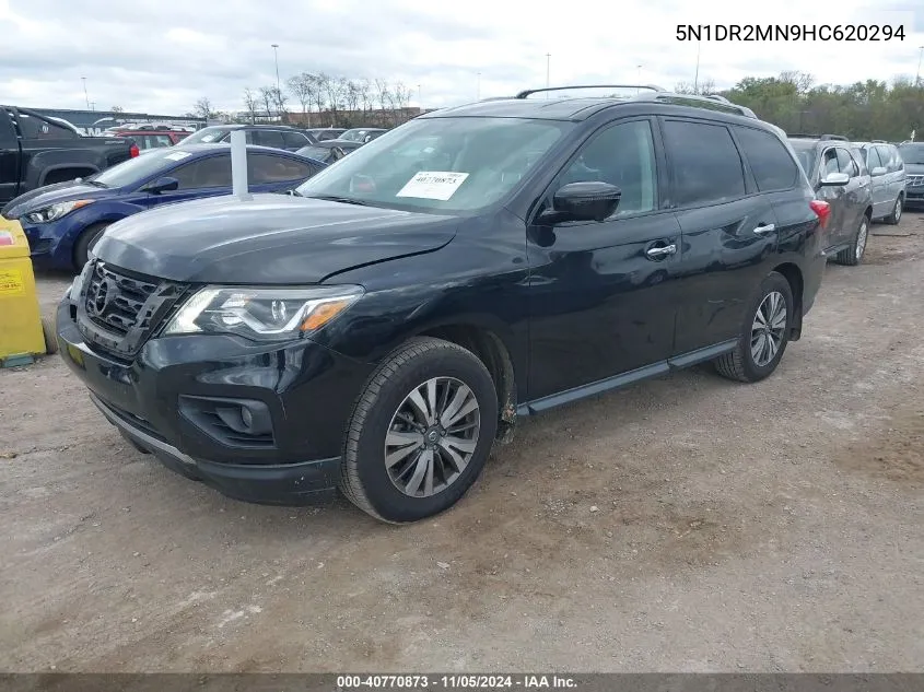 2017 Nissan Pathfinder Sl VIN: 5N1DR2MN9HC620294 Lot: 40770873