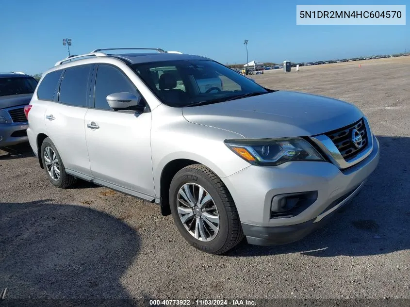 2017 Nissan Pathfinder Sl VIN: 5N1DR2MN4HC604570 Lot: 40773922