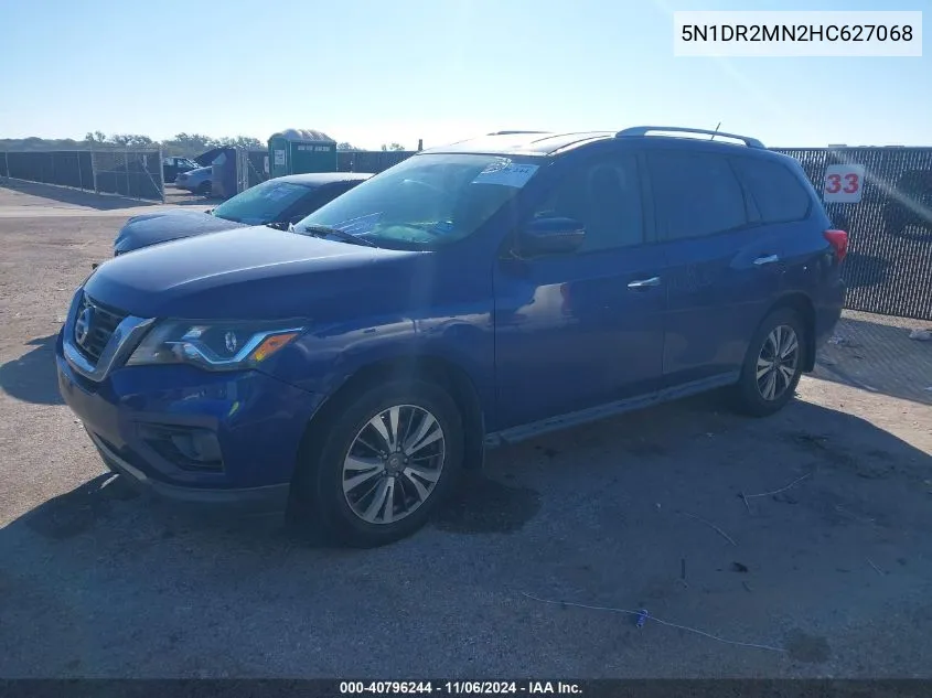 2017 Nissan Pathfinder S VIN: 5N1DR2MN2HC627068 Lot: 40796244