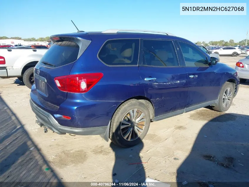 2017 Nissan Pathfinder S VIN: 5N1DR2MN2HC627068 Lot: 40796244