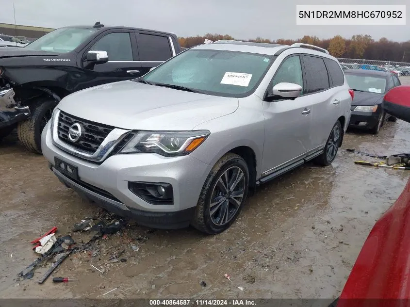 5N1DR2MM8HC670952 2017 Nissan Pathfinder Platinum