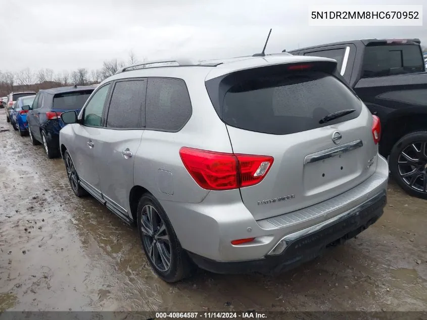 5N1DR2MM8HC670952 2017 Nissan Pathfinder Platinum