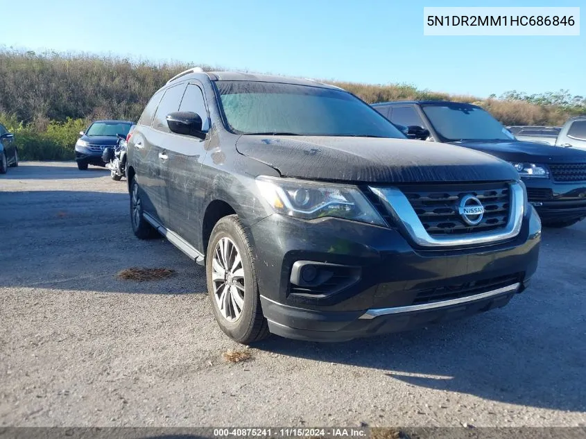 2017 Nissan Pathfinder S VIN: 5N1DR2MM1HC686846 Lot: 40875241