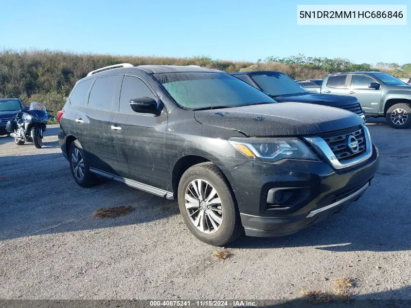 2017 Nissan Pathfinder S VIN: 5N1DR2MM1HC686846 Lot: 40875241